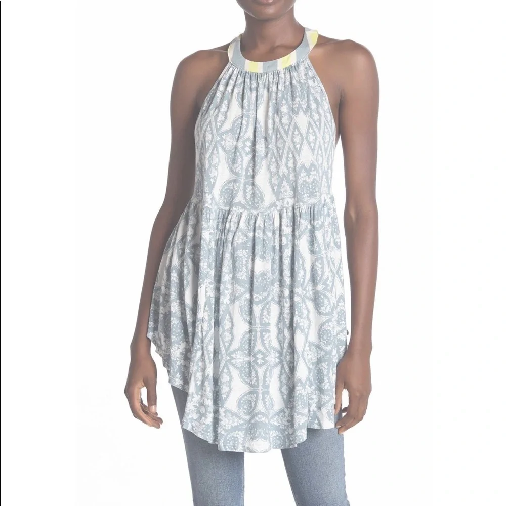 Free people Mimi sleeveless print tunic